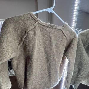 TEXTURED COTTON SWEATER medium